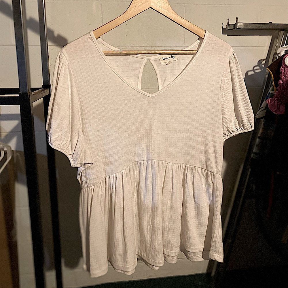 White Boho Baby Doll Top